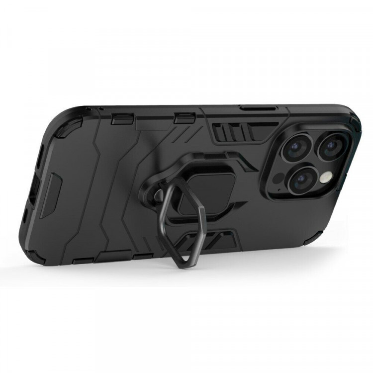 Чехол Armor Ring Holder для iPhone 14 Pro (черный)