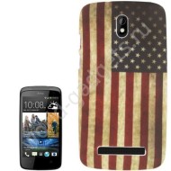 Пластиковый чехол Retro USA Flag для HTC Desire 500 Пластиковый чехол Retro USA Flag для HTC Desire 500