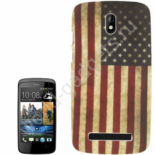 Пластиковый чехол Retro USA Flag для HTC Desire 500