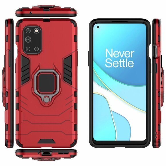 Чехол Armor Ring Holder для OnePlus 8T (красный)