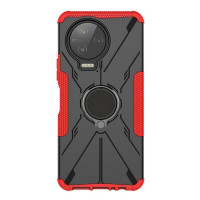 Чехол Armor Shockproof Ring Holder для Infinix NOTE 12 PRO (черный + красный)