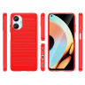 Чехол-накладка Carbon Fibre для Realme 10 (красный)