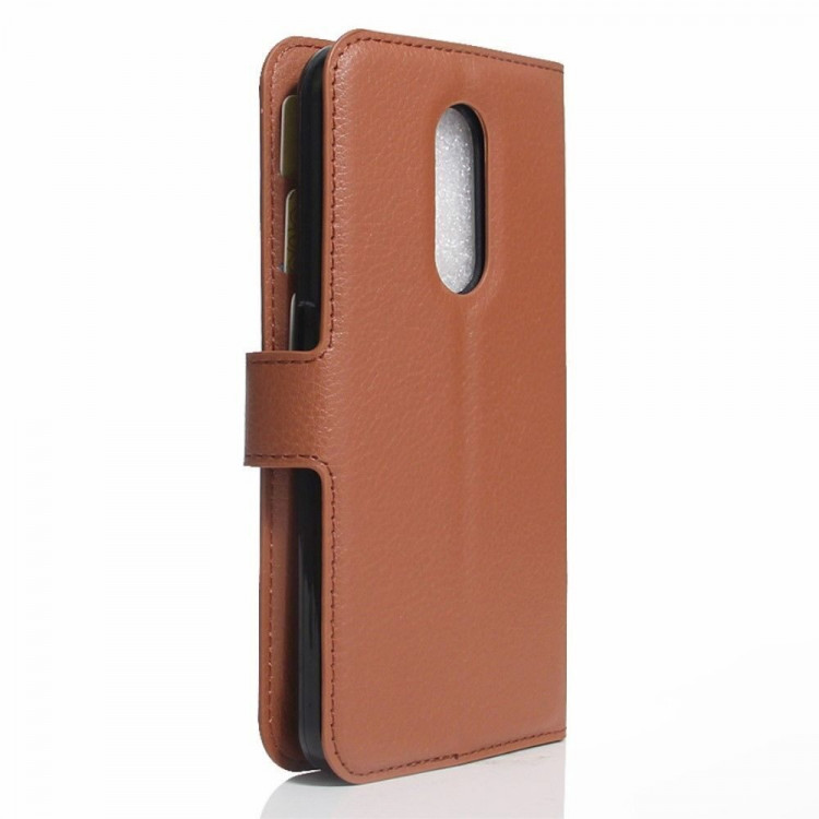 Чехол с визитницей для ZTE Blade A910 (коричневый)