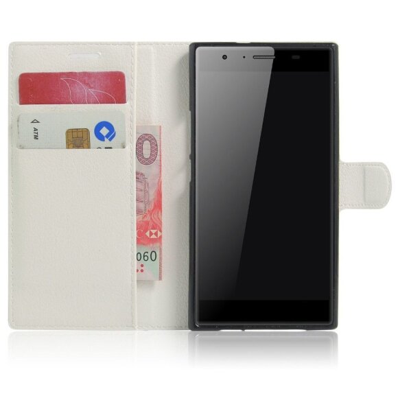 Чехол с визитницей для DOOGEE Y300 (белый) Чехол с визитницей для DOOGEE Y300 (белый)