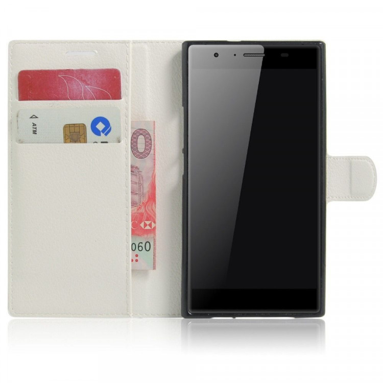 Чехол с визитницей для DOOGEE Y300 (белый)