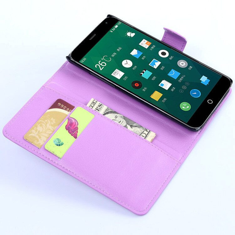 Чехол с визитницей для Meizu MX4 (фиолетовый)