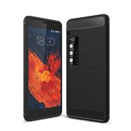 Чехол-накладка Carbon Fibre для Meizu Pro 7 Plus (черный)