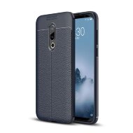 Чехол-накладка Litchi Grain для Meizu 16 Plus (темно-синий) Чехол-накладка Litchi Grain для Meizu 16 Plus (темно-синий)