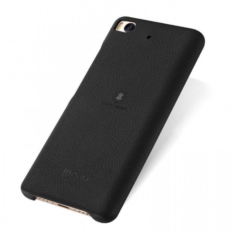 Кожаная накладка LENUO для Xiaomi Mi5S (черный)