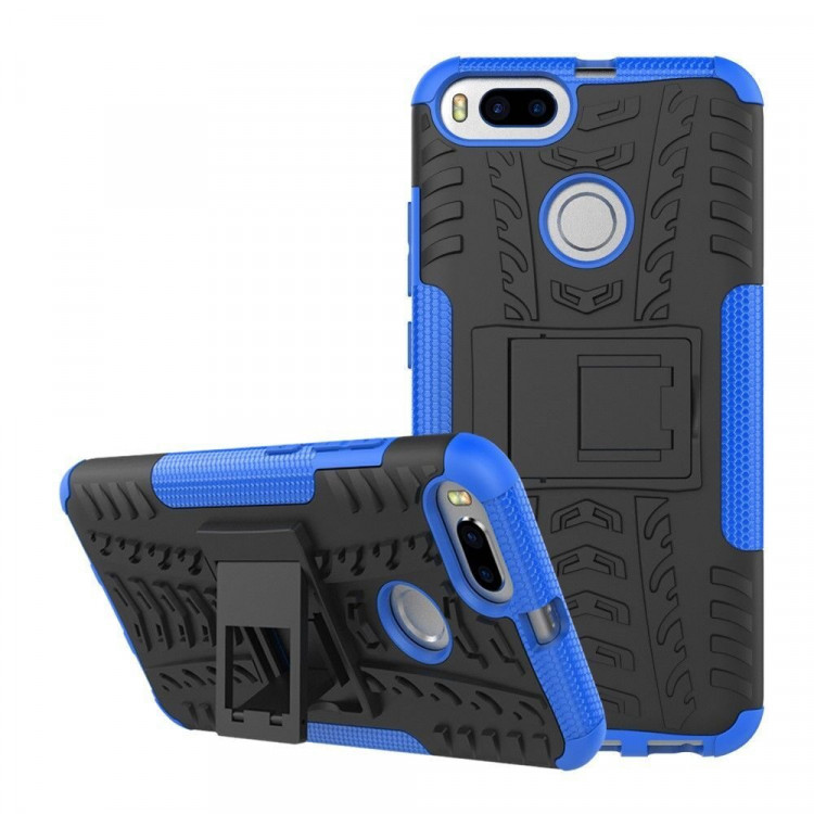 Чехол Hybrid Armor для Xiaomi Mi A1 / Mi 5X (черный + голубой)