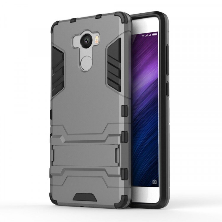 Чехол накладка Duty Armor для Xiaomi Redmi 4 / 4 Pro / 4 Prime (серый)