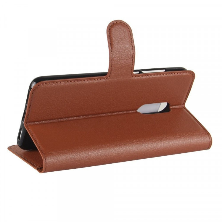 Чехол с визитницей для Xiaomi Redmi 5 Plus (коричневый)