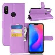 Чехол с визитницей для Xiaomi Redmi 6 Pro / Mi A2 Lite (фиолетовый)