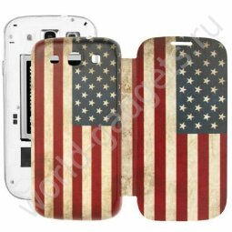 Задняя крышка-чехол для Samsung Galaxy S 3 (Retro American Flag)