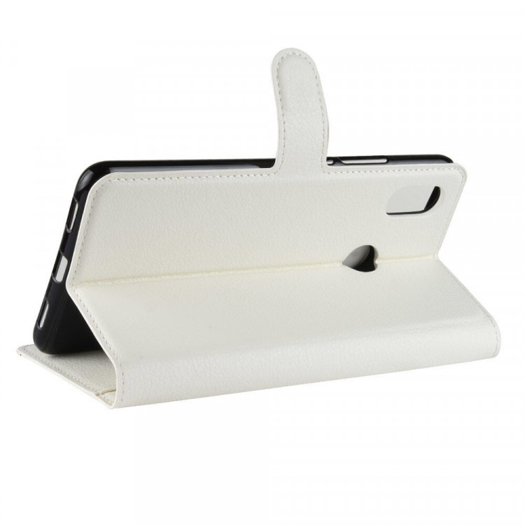 Чехол с визитницей для Xiaomi Mi Max 3 (белый)