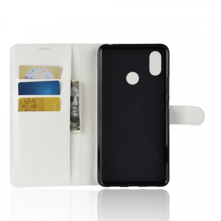 Чехол с визитницей для Xiaomi Mi Max 3 (белый)