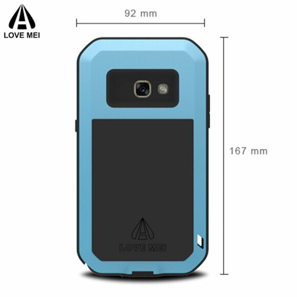 Гибридный чехол LOVE MEI для Samsung Galaxy A5 (2017) SM-A520F (голубой) Гибридный чехол LOVE MEI для Samsung Galaxy A5 (2017) SM-A520F (голубой)