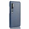 Кожаная накладка-чехол для Xiaomi Mi Note 10 / Mi Note 10 Pro / Mi CC9 Pro (синий)
