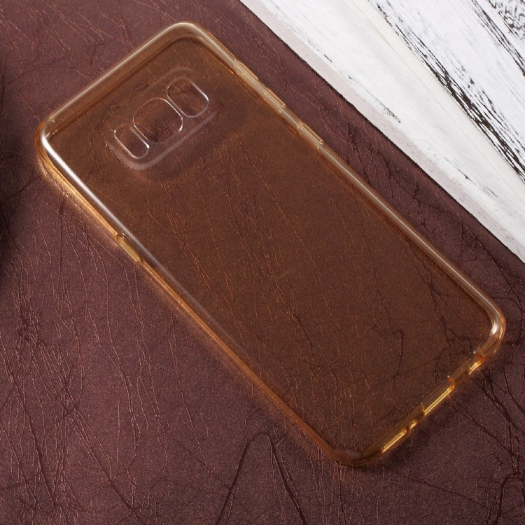 Силиконовый TPU чехол для Samsung Galaxy S8 (золотой)
