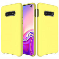 Силиконовый чехол Mobile Shell для Samsung Galaxy S10e (желтый)