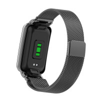 Миланский сетчатый браслет для Xiaomi Smart Band 7 Pro (черный)