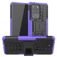 Чехол Hybrid Armor для Samsung Galaxy S20 Ultra (черный + фиолетовый)