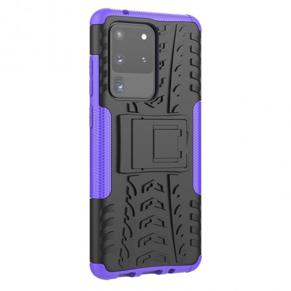 Чехол Hybrid Armor для Samsung Galaxy S20 Ultra (черный + фиолетовый) Чехол Hybrid Armor для Samsung Galaxy S20 Ultra (черный + фиолетовый)