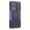 Чехол Hybrid Armor для Samsung Galaxy S20 Ultra (черный + фиолетовый)