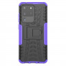 Чехол Hybrid Armor для Samsung Galaxy S20 Ultra (черный + фиолетовый)