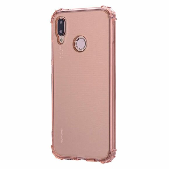 Силиконовый чехол с усиленными бортиками для Huawei P20 Lite / nova 3e (розовый) Силиконовый чехол с усиленными бортиками для Huawei P20 Lite / nova 3e (розовый)