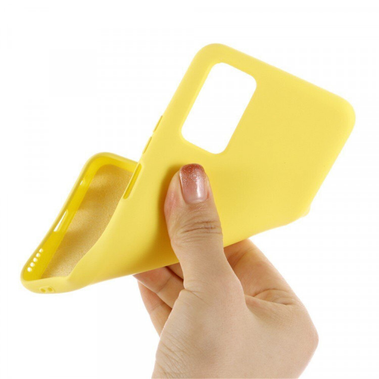 Силиконовый чехол Mobile Shell для Samsung Galaxy S20 FE (желтый)