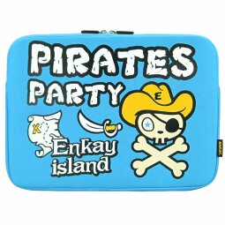 Чехол ENKAY Pirates Party для MacBook Air / Pro 15.6 (голубой)