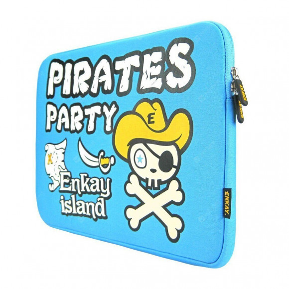 Чехол ENKAY Pirates Party для MacBook Air / Pro 15.6 (голубой)