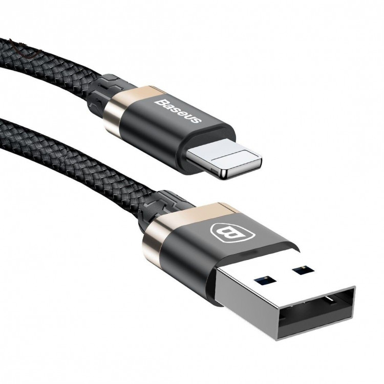 Кабель Baseus USB 3.0 - Lightning - 1,5м. (черный + золотой)