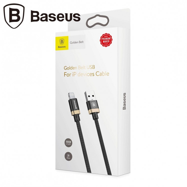 Кабель Baseus USB 3.0 - Lightning - 1,5м. (черный + золотой)