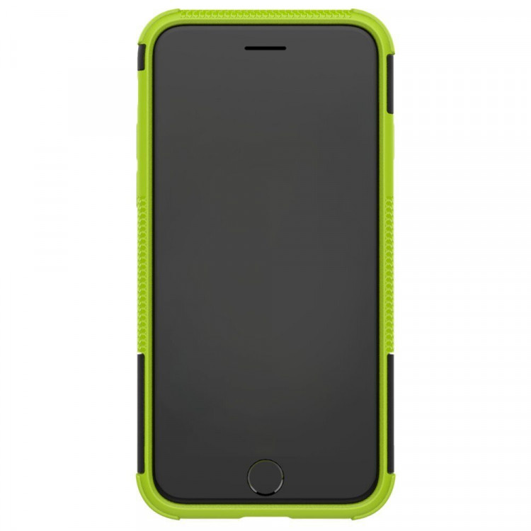 Чехол Hybrid Armor для iPhone 8 / iPhone 7 / iPhone SE (2020) / iPhone SE (2022) (черный + зеленый)