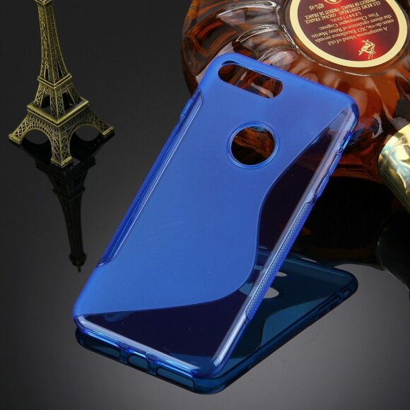Нескользящий чехол для iPhone 7 Plus / iPhone 8 Plus (голубой) Нескользящий чехол для iPhone 7 Plus / iPhone 8 Plus (голубой)