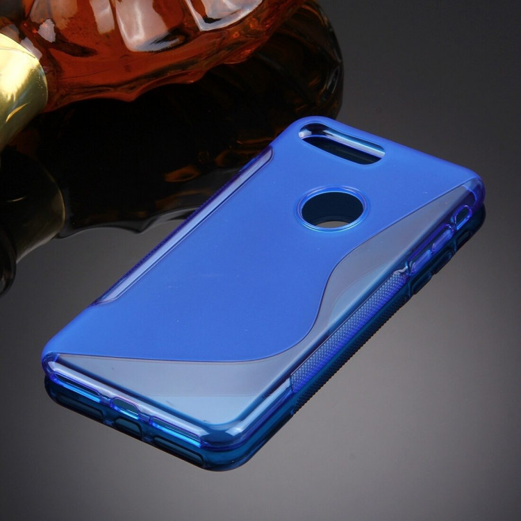 Нескользящий чехол для iPhone 7 Plus / iPhone 8 Plus (голубой)