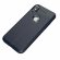 Чехол-накладка Litchi Grain для iPhone X / ХS (темно-синий)
