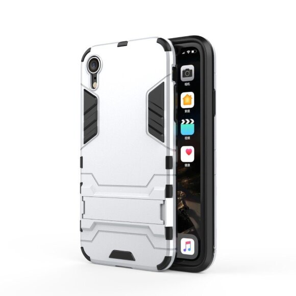 Чехол Duty Armor для iPhone XR (серебряный)