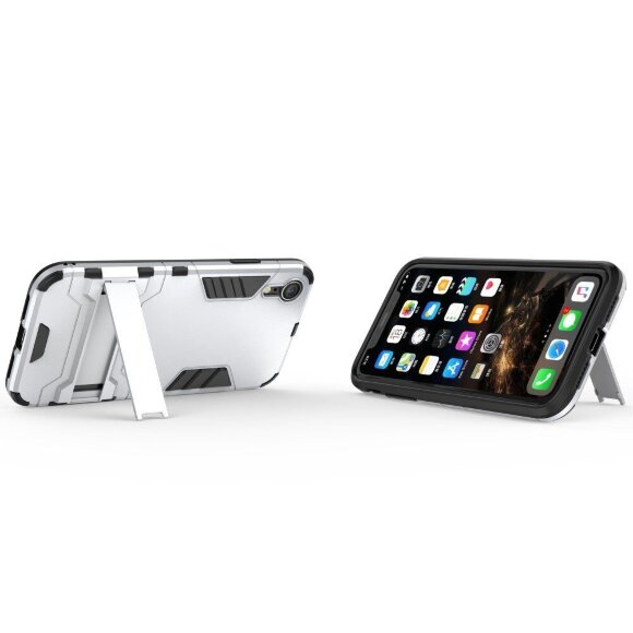 Чехол Duty Armor для iPhone XR (серебряный)