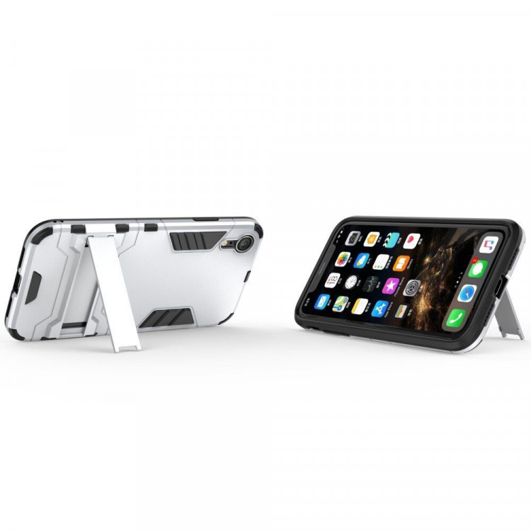 Чехол Duty Armor для iPhone XR (серебряный)