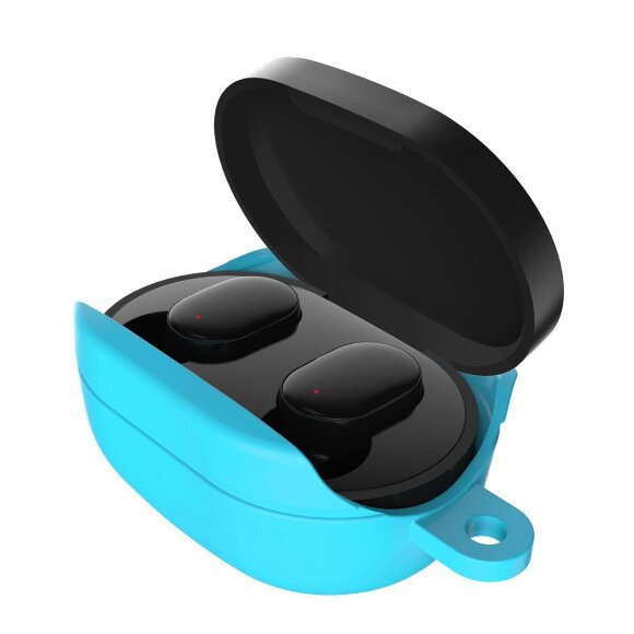 Силиконовый чехол для наушников Redmi Airdots (голубой) Силиконовый чехол для наушников Redmi Airdots (голубой)