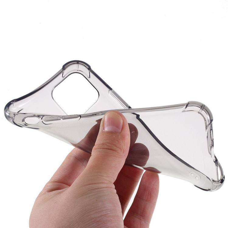 Силиконовый чехол с усиленными бортиками для iPhone 11 Pro (черный)