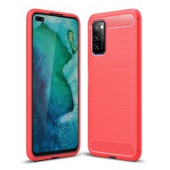 Чехол-накладка Carbon Fibre для Honor V30 / Honor View 30 Pro (красный) Чехол-накладка Carbon Fibre для Honor V30 / Honor View 30 Pro (красный)