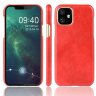 Кожаная накладка-чехол для iPhone 11 (красный)