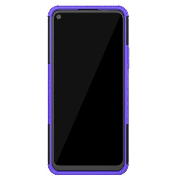 Чехол Hybrid Armor для Honor 30S (CDY-NX9A) (черный + фиолетовый)