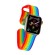 Спортивный ремешок для Apple Watch 38 и 40мм (радуга)