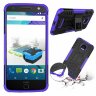 Чехол Hybrid Armor для Motorola Moto Z Force (черный + фиолетовый)