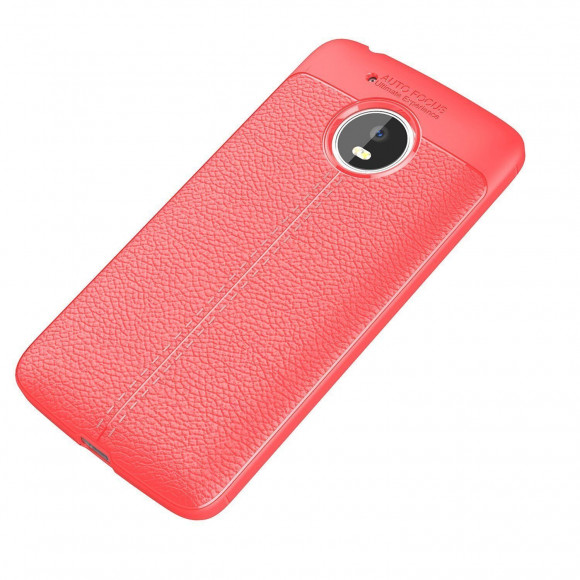 Чехол-накладка Litchi Grain для Motorola Moto G5 (красный)